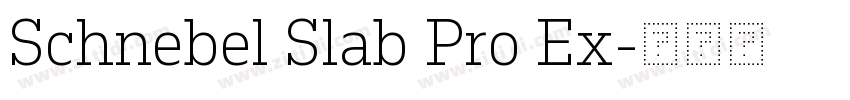 Schnebel Slab Pro Ex字体转换 Schnebel Slab Pro Ex字体转换